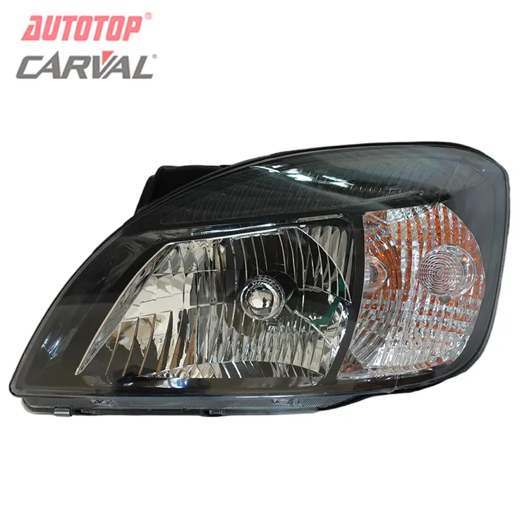 Kia Rio 2005 Ensemble de phare à 6 trous avec boîtier noir